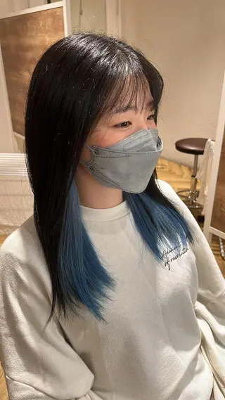 セミロング カラー be'leef.mel所属・ののみや まれのヘアスタイル