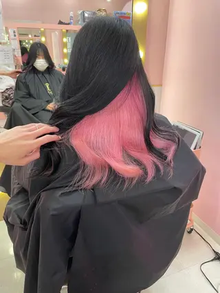 セミロング ❄️💛エクステ ブリーチ❄️yukiのヘアスタイル