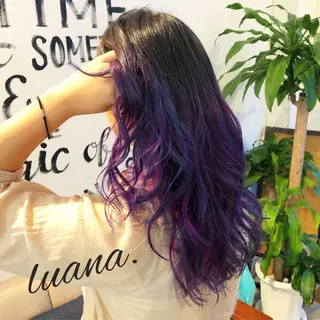 セミロング エクステ・髪質改善・ ブリーチ・吉田大介のヘアスタイル