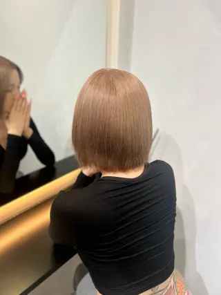 ショート カラー yuzuki/ ハイトーン・エクステのヘアスタイル