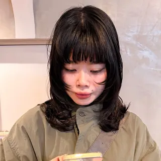 ミディアム パーマ 🍈yurina パーマ🍈のヘアスタイル