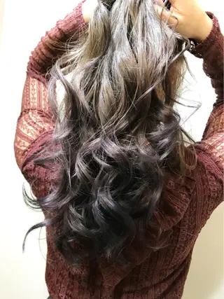 ロング カラー ✨ハイトーン✨透明感 ✨生神　優季のヘアスタイル