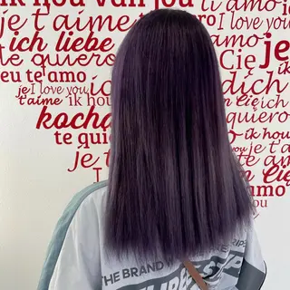 セミロング カラー CREAPY所属・CREAPY　日向野 利菜のヘアスタイル