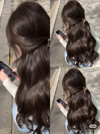 ロング IVE所属・渋谷/髪質改善🫧 透け感カラー🎀🤍のヘアスタイル