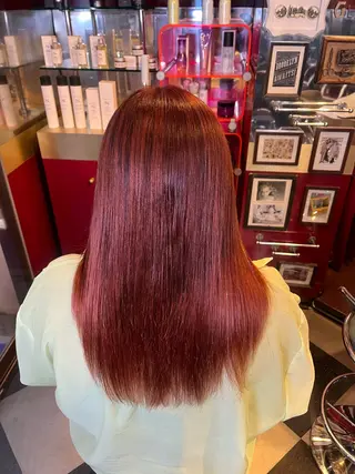 セミロング デザインカラー/ ブリーチ/コーンロウのヘアスタイル