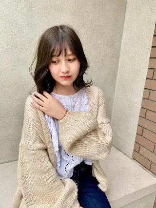 ミディアム nex the salon coall所属・【美髪矯正特化】 ズケヤマのヘアスタイル