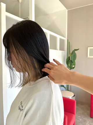 カラー 堀越 エリのヘアスタイル