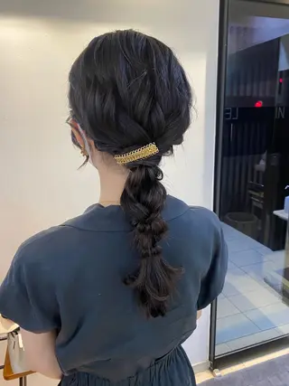 セミロング ヘアアレンジ 石垣廣乃 /Hironoのヘアスタイル