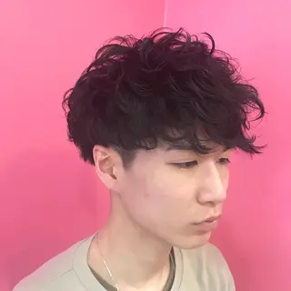 ショート パーマ メンズ Vir by browのヘアスタイル