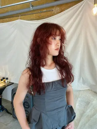 ロング カラー パーマ GATTACA所属・KEI gattacaのヘアスタイル