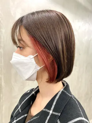 ショート カラー yiye 青山所属・無料カットモデル募集 🌱ひょうがのヘアスタイル