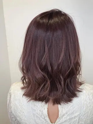 ミディアム カラー Lee大阪店所属・店長　濱口 花菜　美髪整形のヘアスタイル