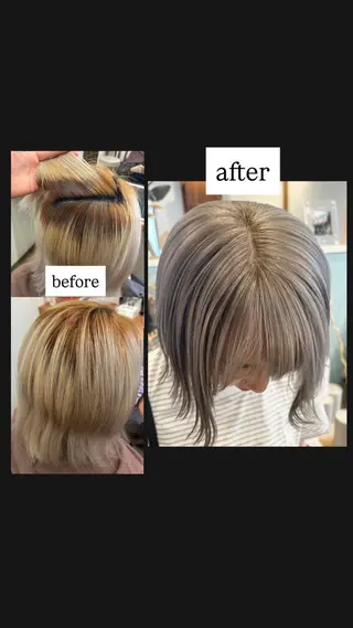 ミディアム カラー Maya🦋 ハイトーン特化のヘアスタイル