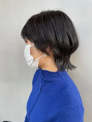 ショート カラー パーマ 💖美髪改善💖 辻未侑のヘアスタイル