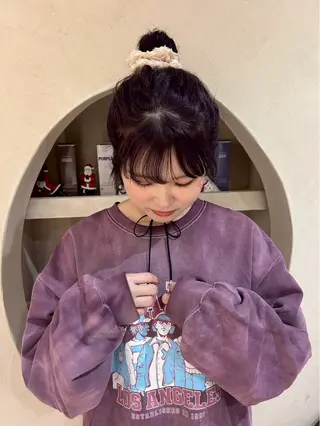 ミディアム カラー HIBIO 横浜西口店所属・カラーモデル ♡ さえのヘアスタイル