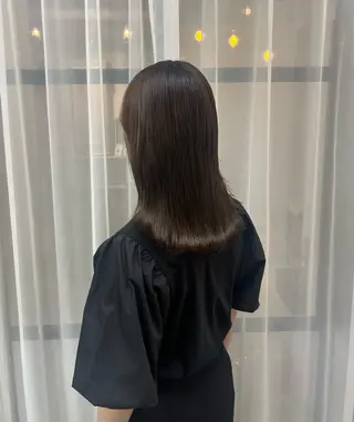 セミロング カラー 角田 いちるのヘアスタイル