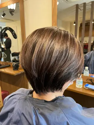 ショート カラー LUCIA所属・透明感カラー/ブリー チ無し/瀧田恭平のヘアスタイル