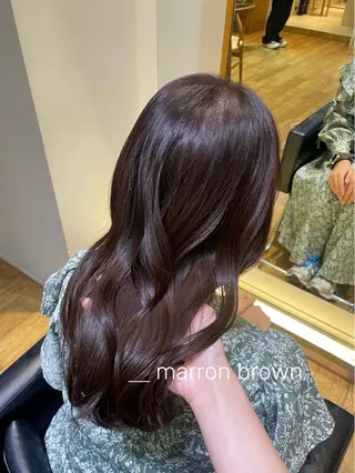 ミディアム カラー 縮毛矯正/レイヤー /ひかるのヘアスタイル
