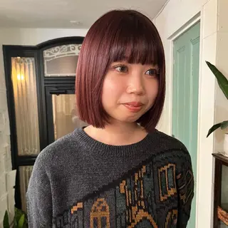 ショート カラー レイヤー/ベージュ mikuのヘアスタイル