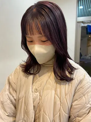 ミディアム ボブ/透明感カラー 🧸YUI❤️のヘアスタイル