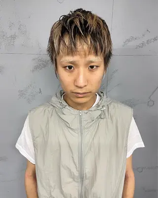 カラー メンズ darts所属・マツダ レンのヘアスタイル