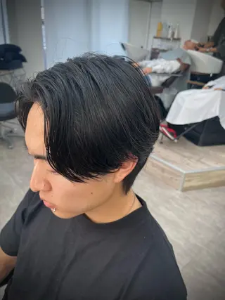 ミディアム パーマ メンズ メンズショート美容師 💈高橋和真💈のヘアスタイル