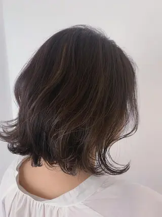 カラー アンニュイヘア/ 顔周りカット/眞弓萌のヘアスタイル