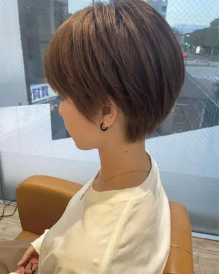 ショート カラー 河合秀明/ショート /ボブ/レイヤーのヘアスタイル