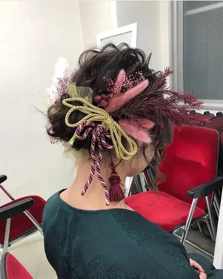 セミロング ヘアアレンジ 梅山 美侑のヘアスタイル