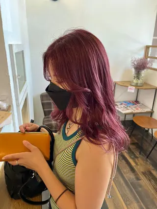 ロング カラー 伊藤ゆかり/髪質改善 /透明感カラーのヘアスタイル