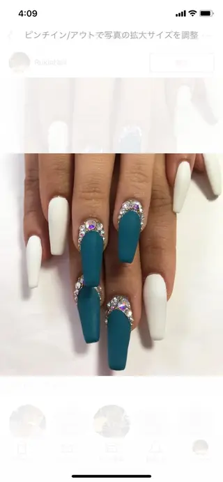 ネイル rukianail 新里のネイルデザイン