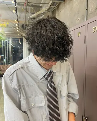 ショート パーマ/オリーブ/ 酸性ストレート/ゆなのヘアスタイル