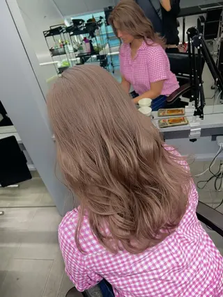 セミロング カラー 🎀ブリーチカラー/ ボブ/Reina🎀のヘアスタイル