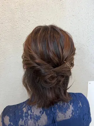 ミディアム ヘアアレンジ 山室 敬義のヘアスタイル