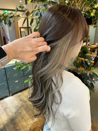 セミロング ブリーチなしカラー 🌿脇黒丸 彩のヘアスタイル