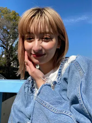 ミディアム カラー パーマ ヘアアレンジ メンズ キッズ マツエク・マツパ アイブロウ "オトナ髪”/ LAKA TOCCAのヘアスタイル