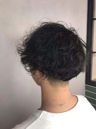 ショート パーマ メンズ L’atelier BROCANTE (ラトリエ ブロカント)所属・BROCANTE立川 karasawa.nのヘアスタイル