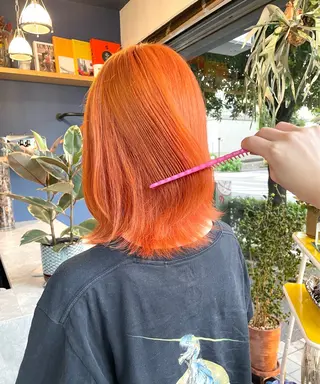 ミディアム カラー RINOSHORES YOKOHAMA.日本大通り店所属・ハイトーン nagisaのヘアスタイル