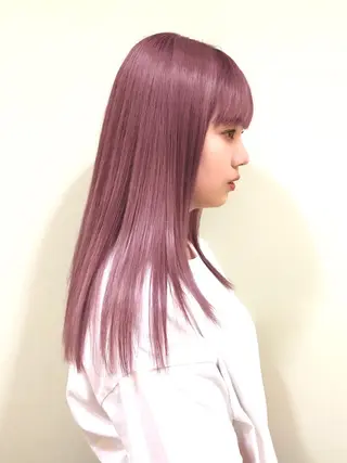 ロング カラー ANNA /艶髪/ハイトーンのヘアスタイル