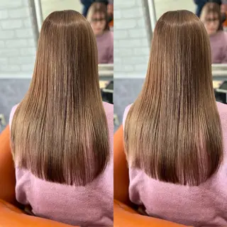 セミロング 🇰🇷韓国風レイヤ ー🇰🇷の達人🔥のヘアスタイル