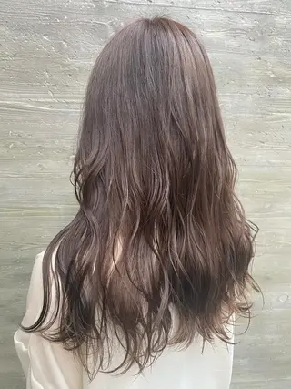 セミロング カラー mina .のヘアスタイル