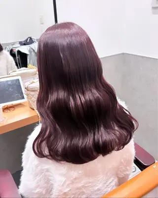 セミロング カラー 💗ガーリーヘア🎀 saki💗のヘアスタイル