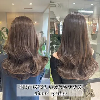 ロング カラー カット無料｜レイヤー カット｜韓国モテへアのヘアスタイル