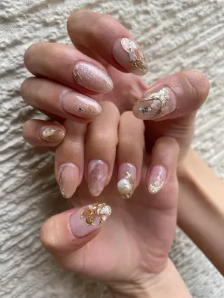 ロング カラー ヘアアレンジ キッズ ネイル マツエク・マツパ アイブロウ 福田 加奈のネイルデザイン