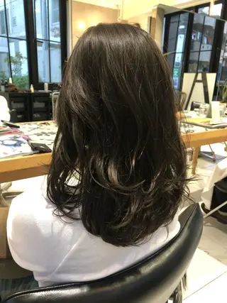 ミディアム ミヤギ リュウキのヘアスタイル