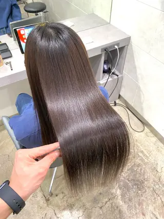 ミディアム パーマ 【縮毛矯正専門】 RYUのヘアスタイル