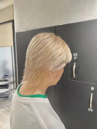 カラー メンズ ハイトーン･髪質改善 MIOKAのヘアスタイル