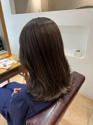 ミディアム カラー 🥀韓国ヘア🥀 宮津真菜のヘアスタイル