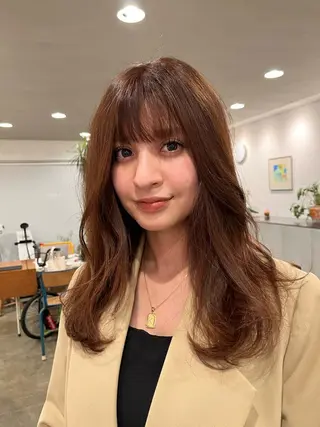 ロング カラー ベージュ/グレージュ 恵比寿/丸山陽平のヘアスタイル