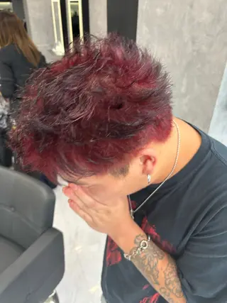 カラー メンズ CS made by SHACHU 栄所属・山田 瑛司のヘアスタイル